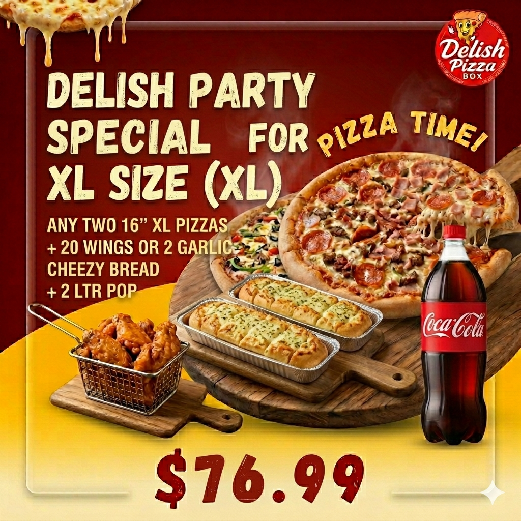 Delish Party Special XL – $76.99