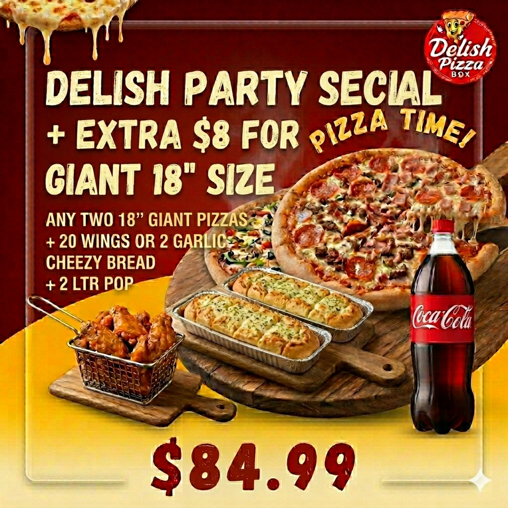 Delish Party Special Giant 18″ – $84.99